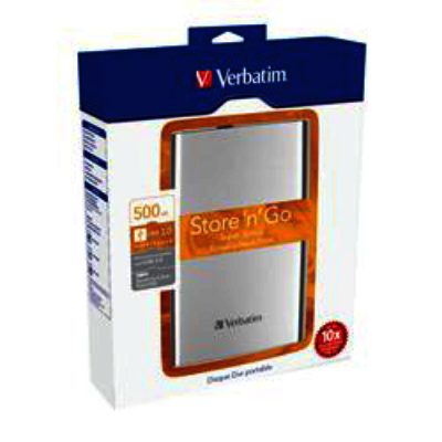 Verbatim 500GB Store 'n' Go USB 3.0 2.5 Portable Hard Drive (Compatible with USB 2.0)